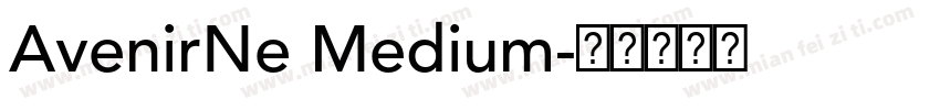 AvenirNe Medium字体转换